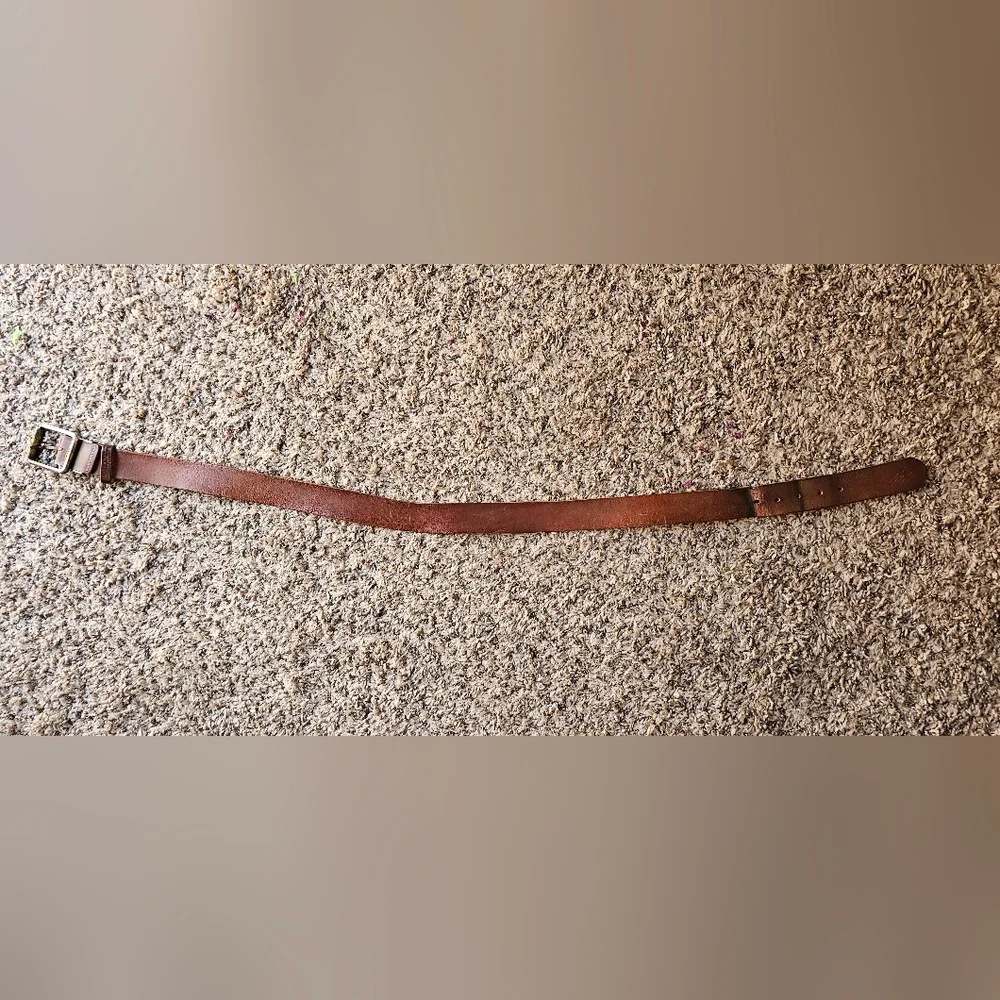 Lacoste brown leather belt‎ size 32-34